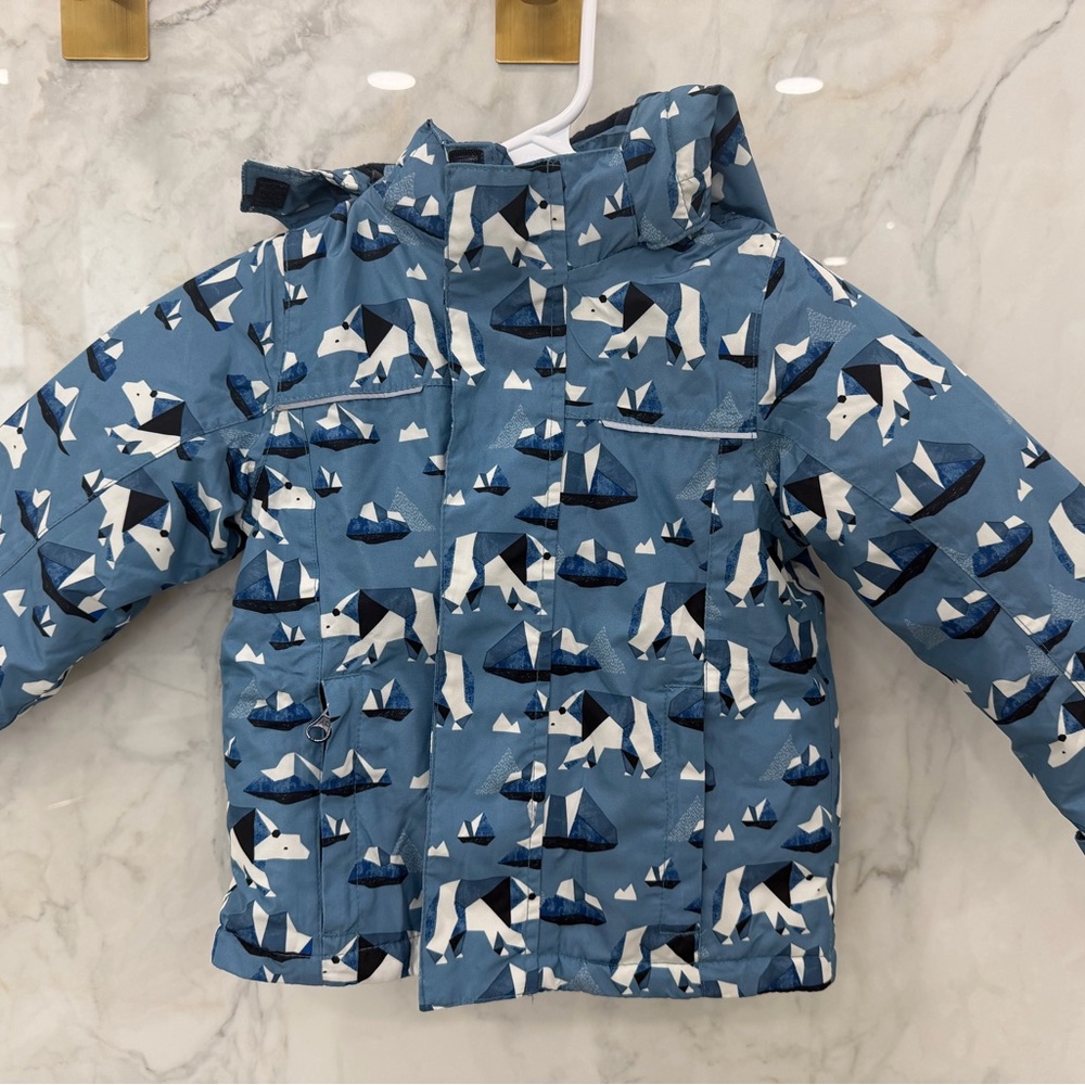 Lily and Dan Blue Polar Bear Print Jacket